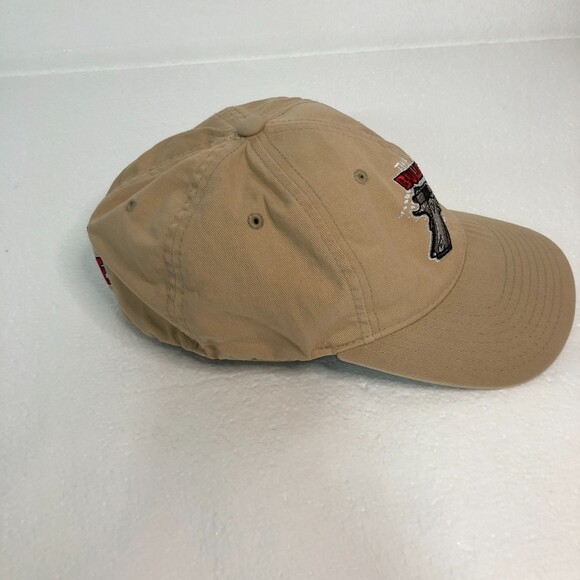 Flexfit Hat with The Bullet Hole on Front Khaki Small Medium - Picture 6 of 10